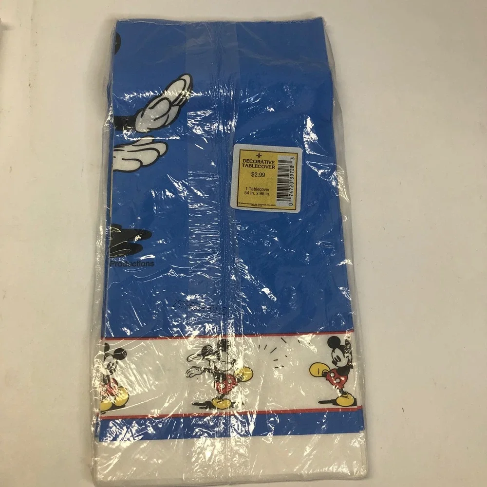 Vintage NEW Mickey's Diner Napkins & Tablecloth Set Walt‎ Disney Productions